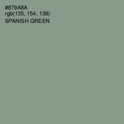 #879A8A - Spanish Green Color Image